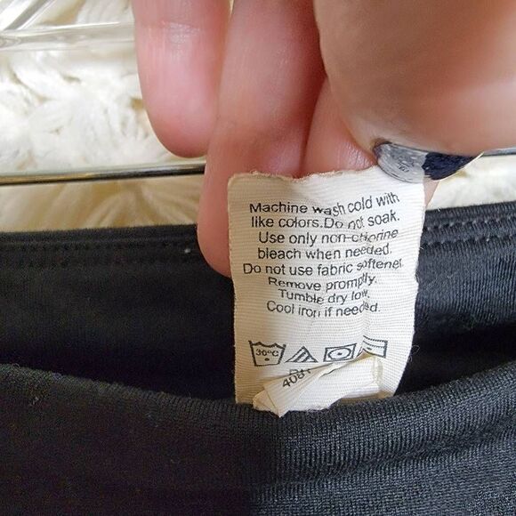 Champion DuoDry Mixed Pattern Stretch Crop Leggings Black Blue Medium - Picture 5 of 11